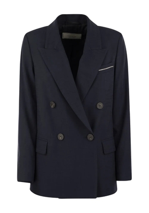 Peserico double-breasted blazer - Blue
