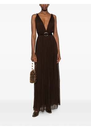Tory Burch V-neck maxi dress - Brown