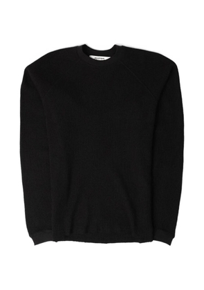 ABOUTBLANK raglan sleeve waffle T-shirt - Black