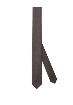 Gucci crepe-effect tie - Brown