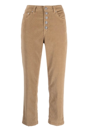 DONDUP mid-rise cropped trousers - Neutrals