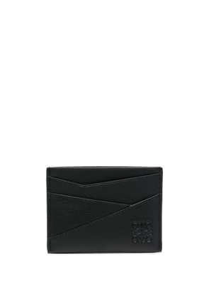 LOEWE logo-embossed leather cardholder - Black