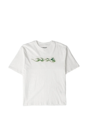 YARDSALE flame-graphic T-shirt - White