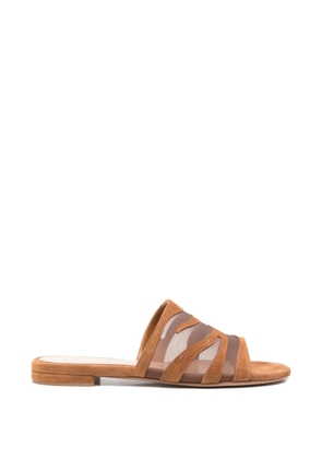 Gianvito Rossi slip-on flat sandals - Brown