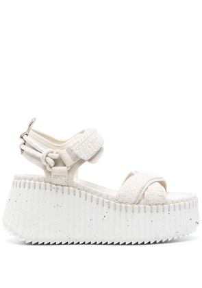 Chloé Nama 85mm platform sandals - Neutrals