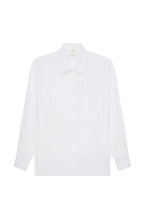 Givenchy long-sleeve striped cotton shirt - White