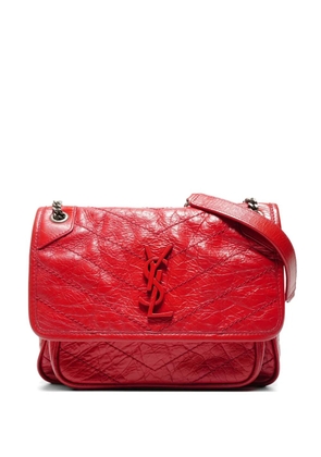 Saint Laurent Pre-Owned 2018 quilted chain cross body bag - Red
