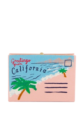 Olympia Le-Tan Greetings From California mini bag - Pink