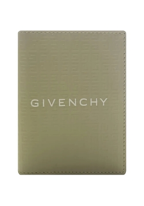 Givenchy 4g-motif micro leather card holder - Green