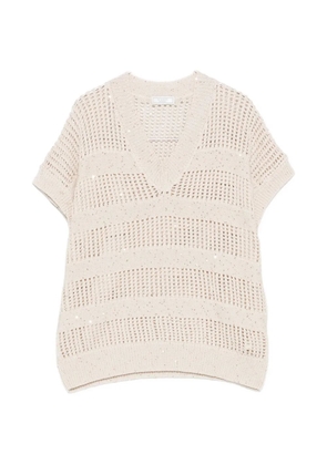 Peserico V-neck sweater - Neutrals