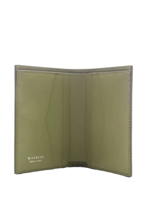 Givenchy 4g-motif micro leather card holder - Green