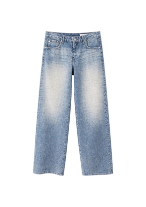 AG Jeans Adria embellished wide-leg jeans - Blue