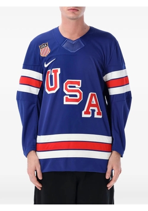 Nike logo detail T-shirt - Blue