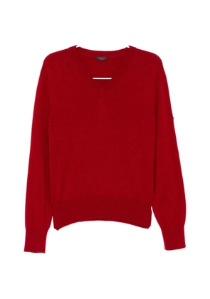 Balenciaga v-neck long-sleeve knitwear - Red