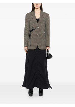 Balenciaga check wrap blazer - Neutrals