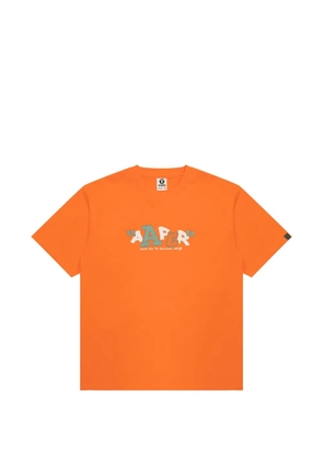 AAPE BY *A BATHING APE® print T-shirt - Orange