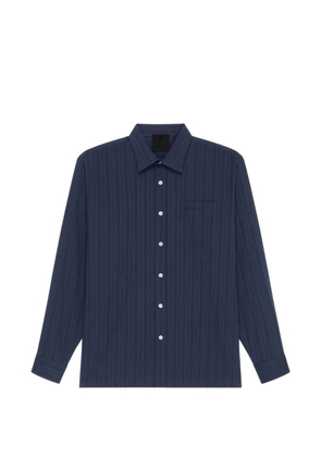 Givenchy pocket striped shirt - Blue