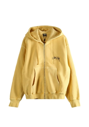 Stüssy zip hooded hoodie - Yellow