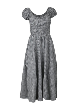 DÔEN Quinley gingham-pattern midi dress - Blue