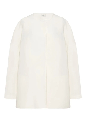 The Row Elke silk oversized jacket - Neutrals