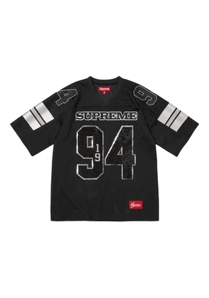 Supreme Spiderweb Football jersey T-shirt - Black