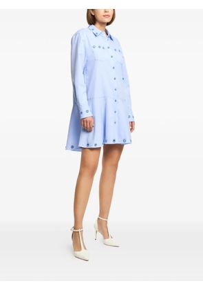 Cinq A Sept Giulia crochet-detail mini dress - Blue