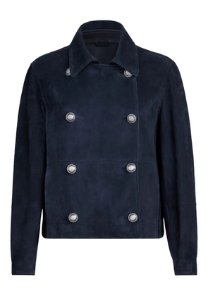 Brunello Cucinelli monili-detail double-breasted jacket - Blue