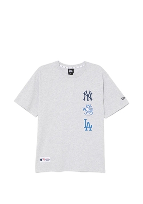 NEW ERA CAP logo-embrodiered T-shirt - Grey