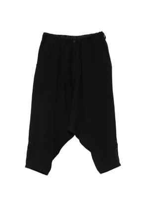 Yohji Yamamoto button-fastening trousers - Black