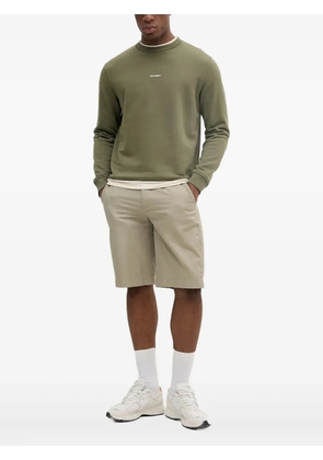 Karl Lagerfeld logo-embroidered crew-neck sweatshirt - Green