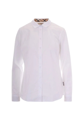 Barbour tartan collar shirt - White