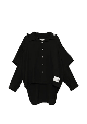 Maison MIHARA YASUHIRO logo-patch shirt - Black