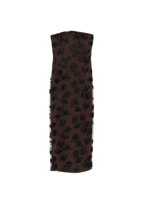 ROTATE BIRGER CHRISTENSEN beaded maxi dress - Brown