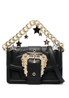 Versace Jeans Couture star-motif faux-leather tote bag - Black