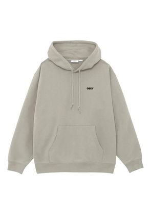 Obey Quarter Icon graphic hoodie - Grey
