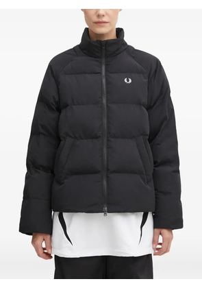 Fred Perry logo-embroidered padded jacket - Black