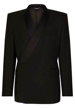 Dolce & Gabbana Sicilia-fit double-breasted tuxedo blazer - Black