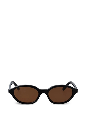 MM6 Maison Margiela Lunettes 2 oval-frame sunglasses - Black