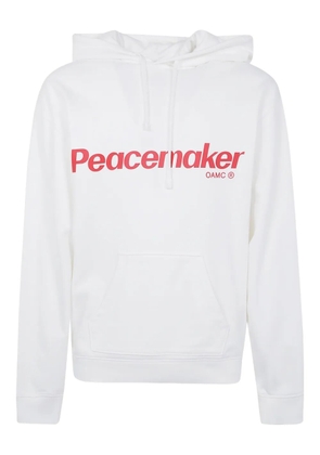 OAMC graphic-print hoodie - White