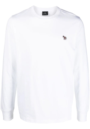 PS Paul Smith Zebra-motif cotton T-shirt - White
