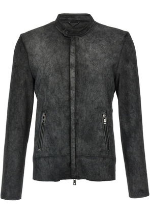 Giorgio Brato leather biker jacket - Black