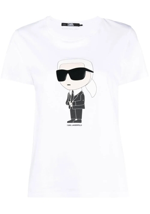 Karl Lagerfeld Ikon organic-cotton T-shirt - White