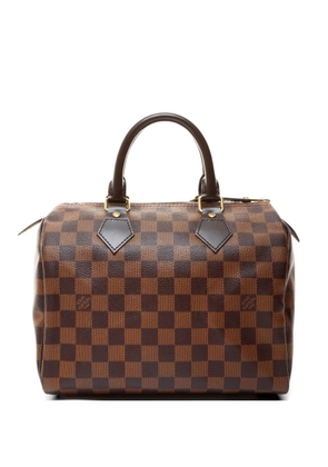 Louis Vuitton Pre-Owned 2013 25 Speedy checkerboard boston bag - Brown