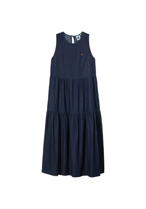 CHOCOOLATE tiered sleeveless dress - Blue