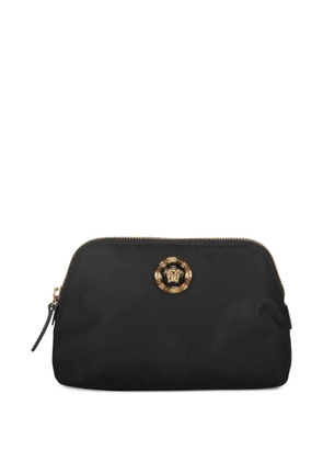 Versace logo-plaque make-up bag - Black