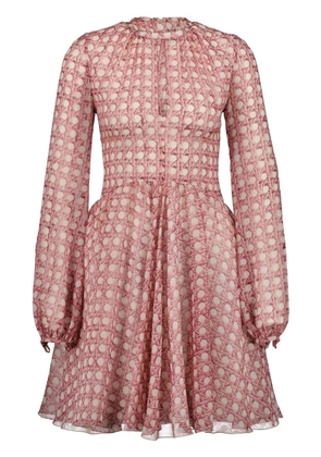 Giambattista Valli polka-dot flared minidress - Pink