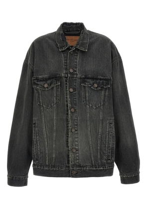 Balenciaga distressed denim jacket - Grey