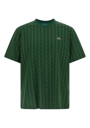 Lacoste Paris jacquard-monogram T-shirt - Green
