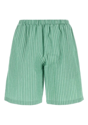 The Row Zindel striped shorts - Green