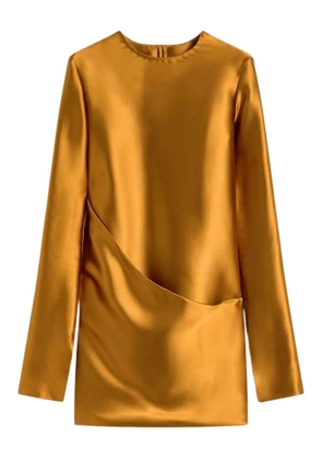 Sportmax asymmetrical-panel mini dress - Yellow